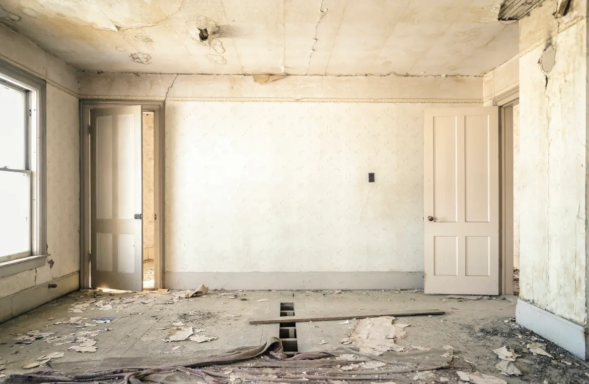 Waste disposal crew managing a cleanout project in Groveton